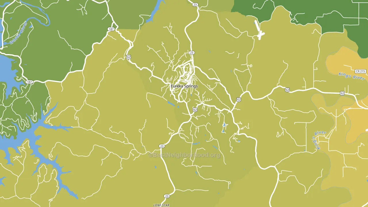 72632, AR block-group voter-turnout map