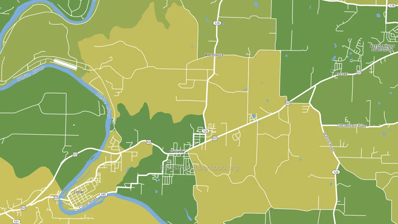 72635, AR block-group voter-turnout map