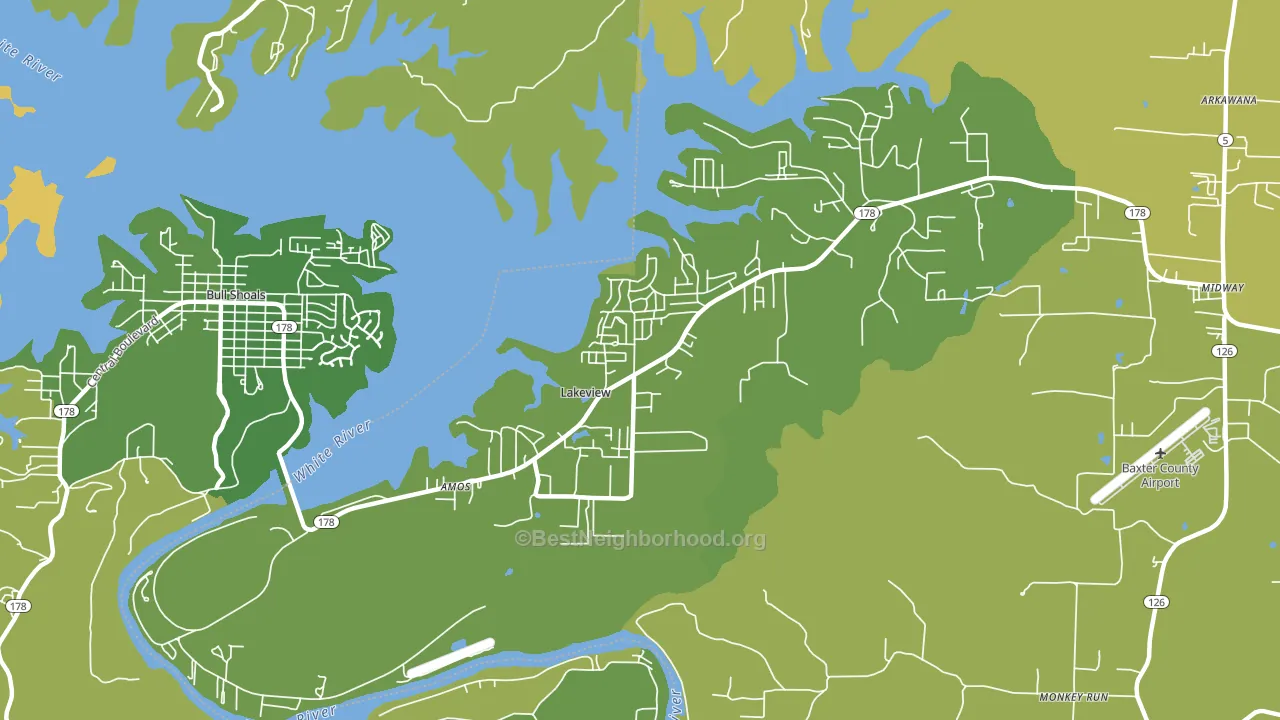 72642, AR block-group voter-turnout map