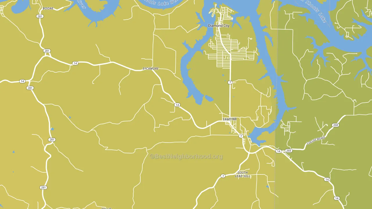 72644, AR block-group voter-turnout map
