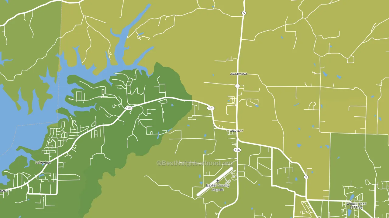 72651, AR block-group voter-turnout map