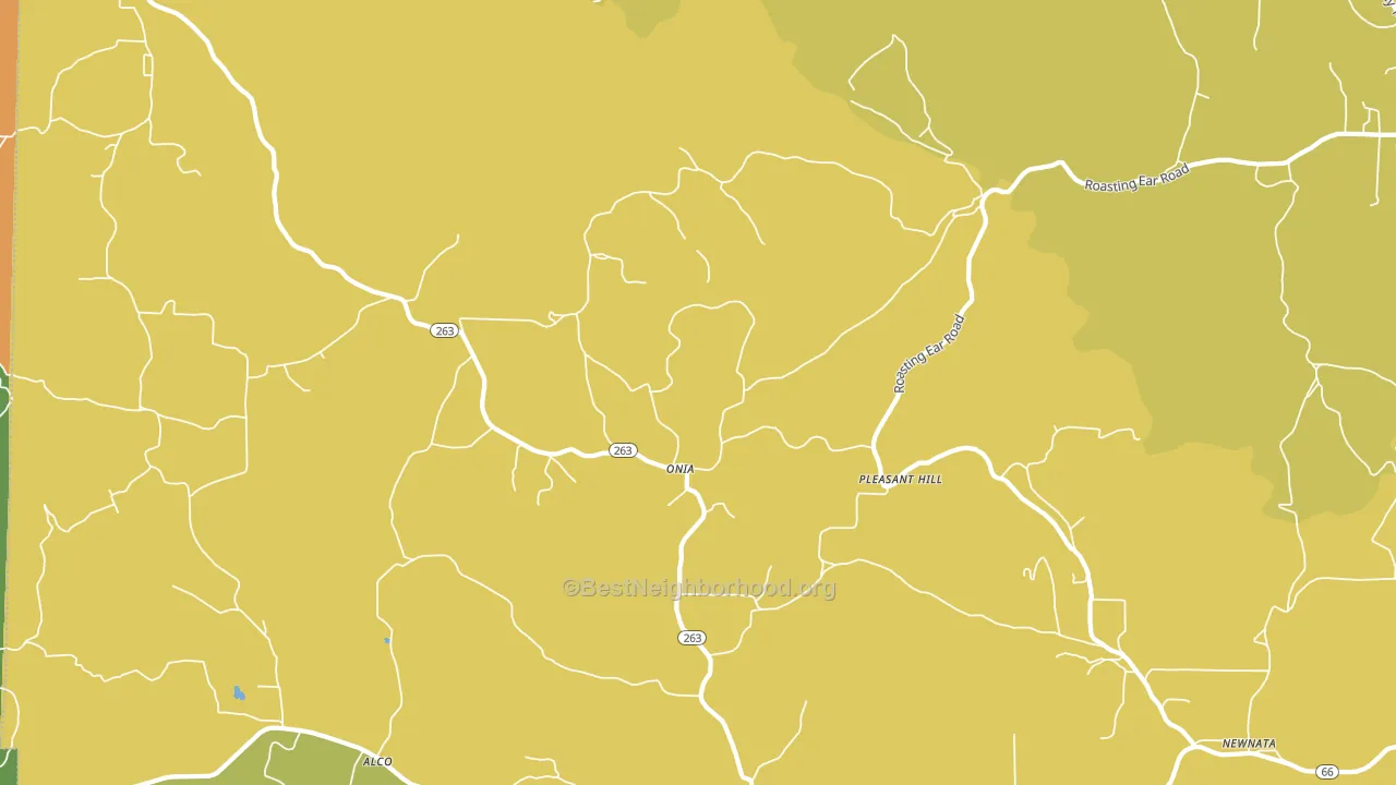 72663, AR block-group voter-turnout map