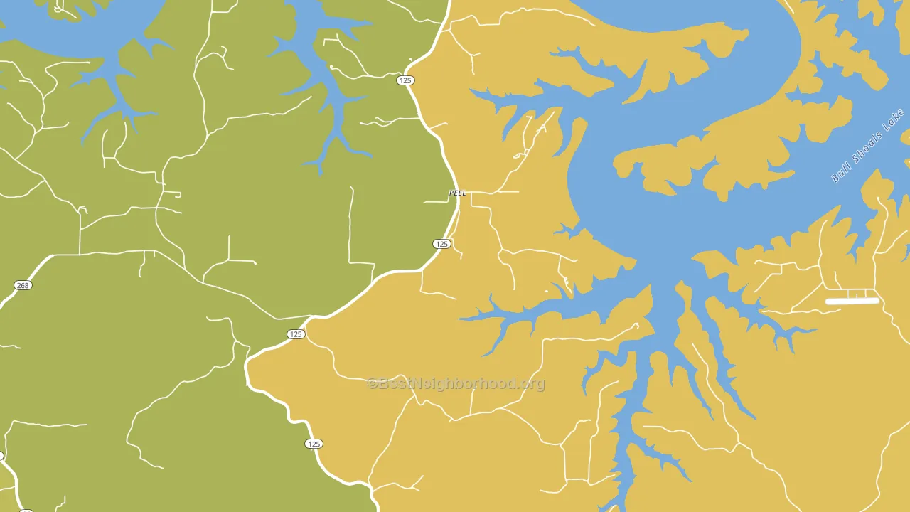 72668, AR block-group voter-turnout map
