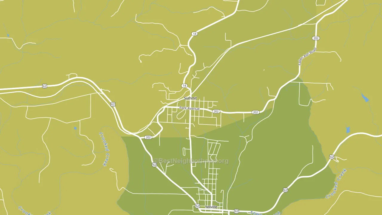 72677, AR block-group voter-turnout map