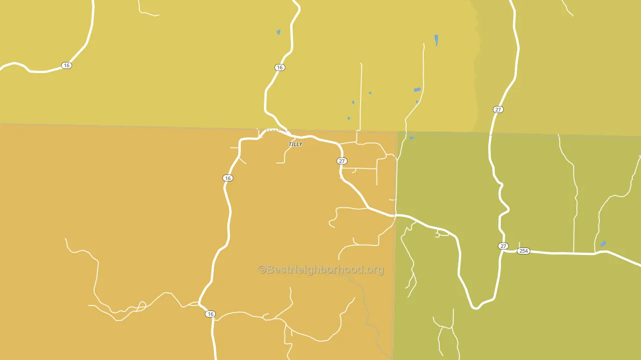 72679, AR block-group voter-turnout map