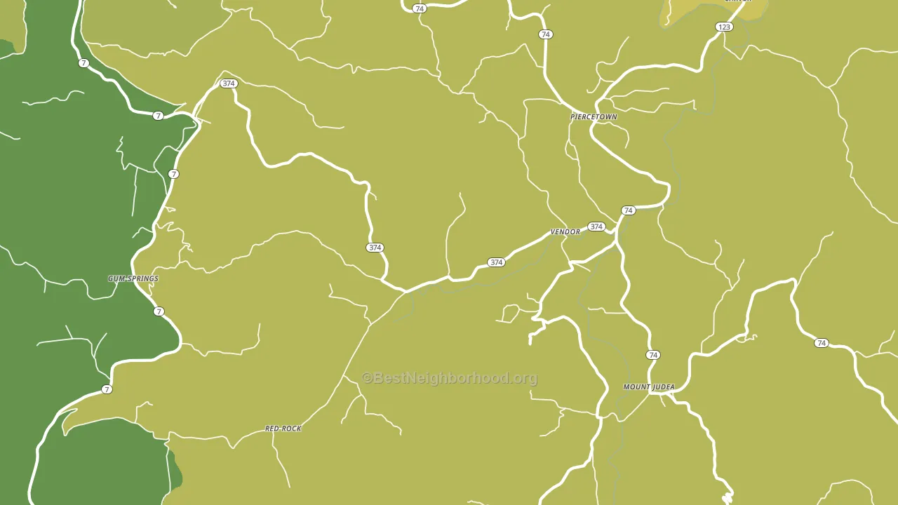 72683, AR block-group voter-turnout map