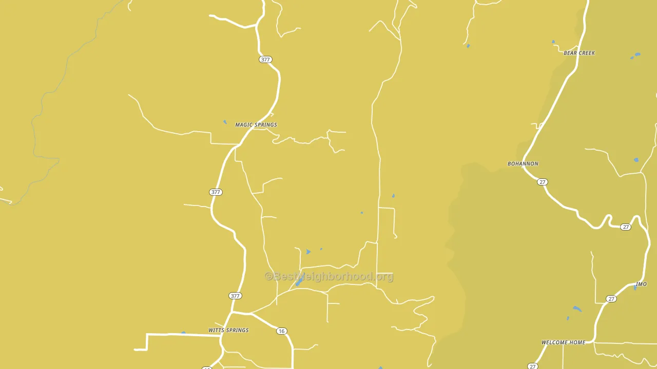 72686, AR block-group voter-turnout map