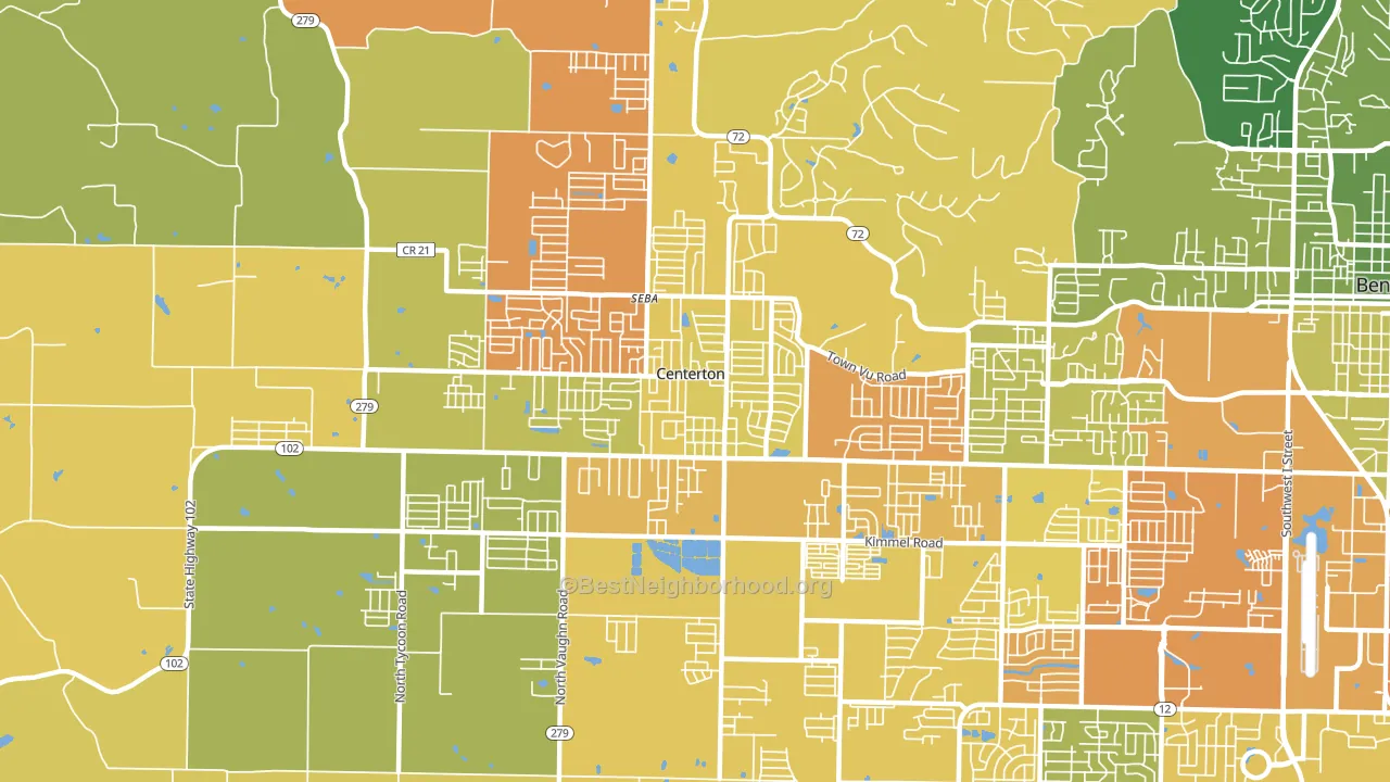 72719, AR block-group voter-turnout map