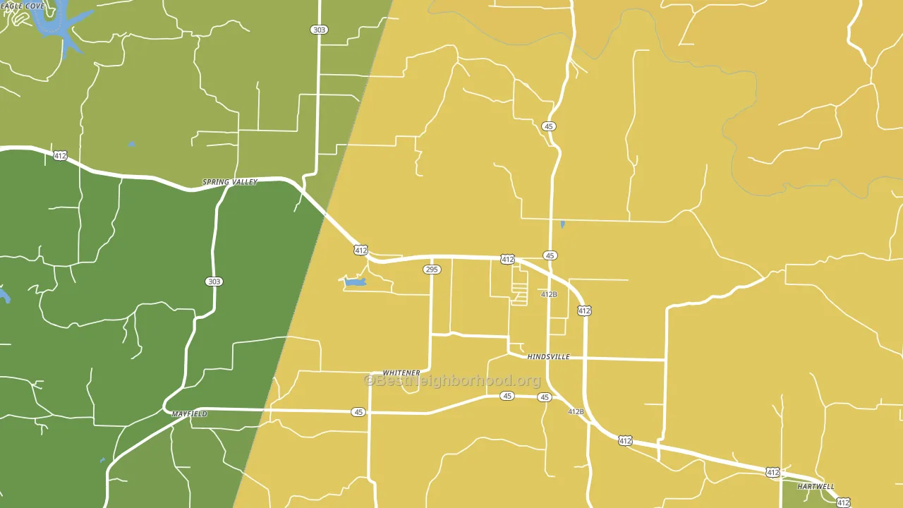 72738, AR block-group voter-turnout map
