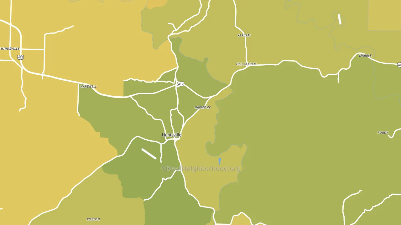 72740, AR block-group voter-turnout map