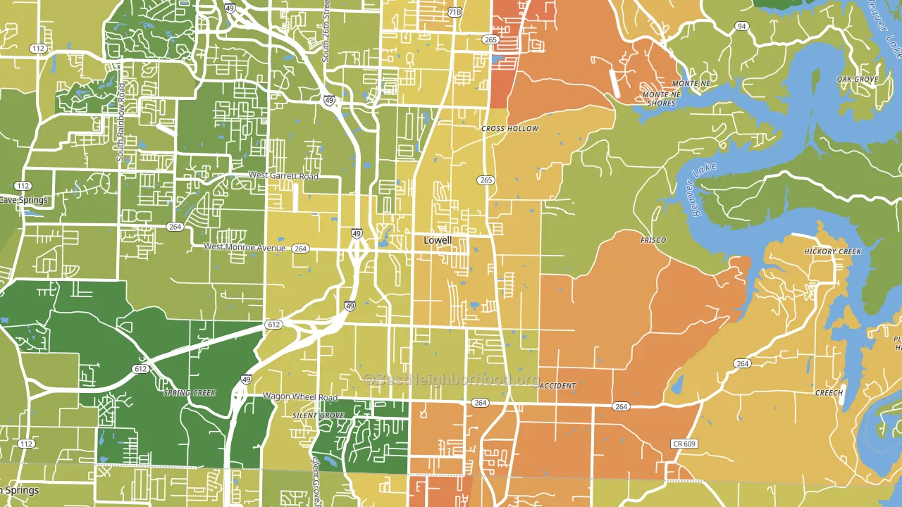 72745, AR block-group voter-turnout map