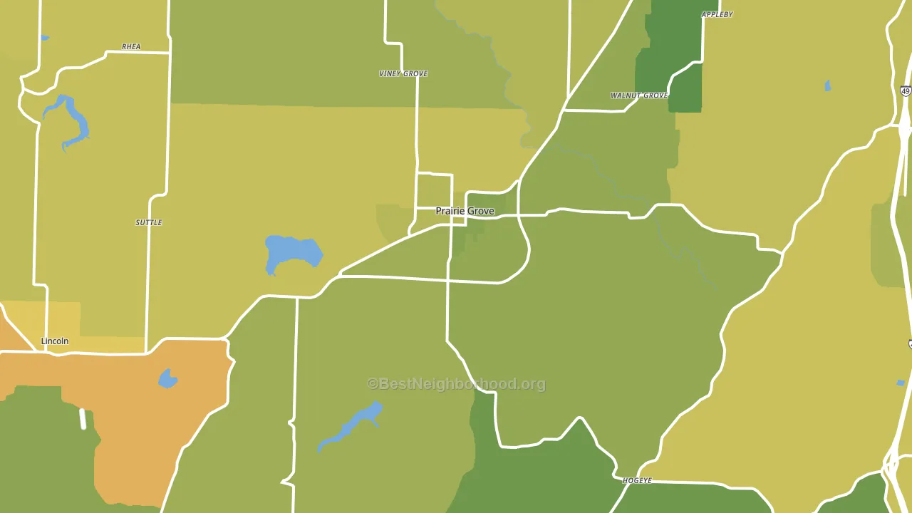 72753, AR block-group voter-turnout map