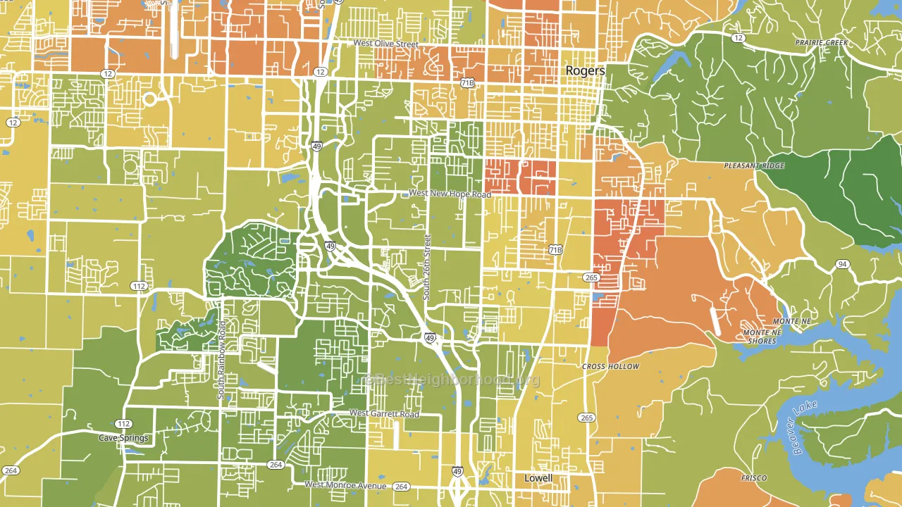 72758, AR block-group voter-turnout map