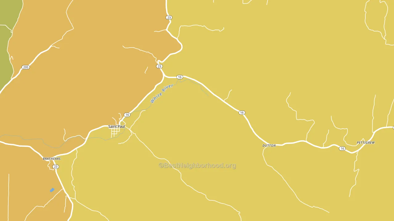 72760, AR block-group voter-turnout map