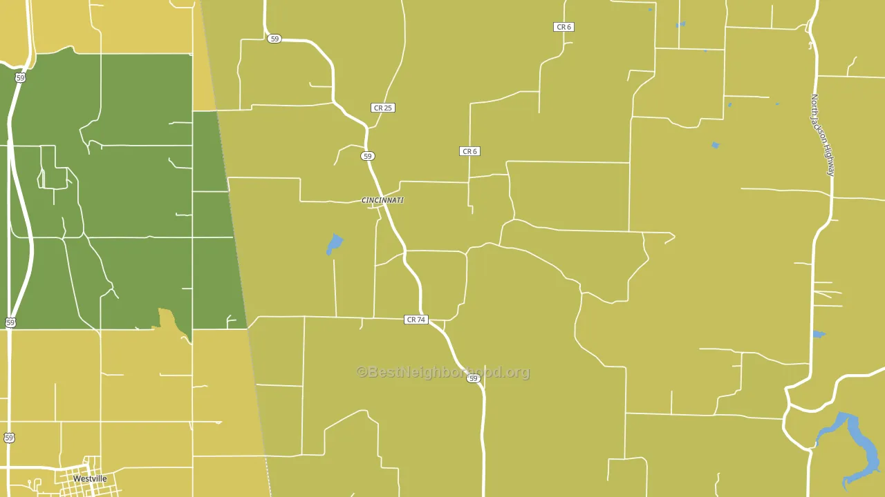 72769, AR block-group voter-turnout map