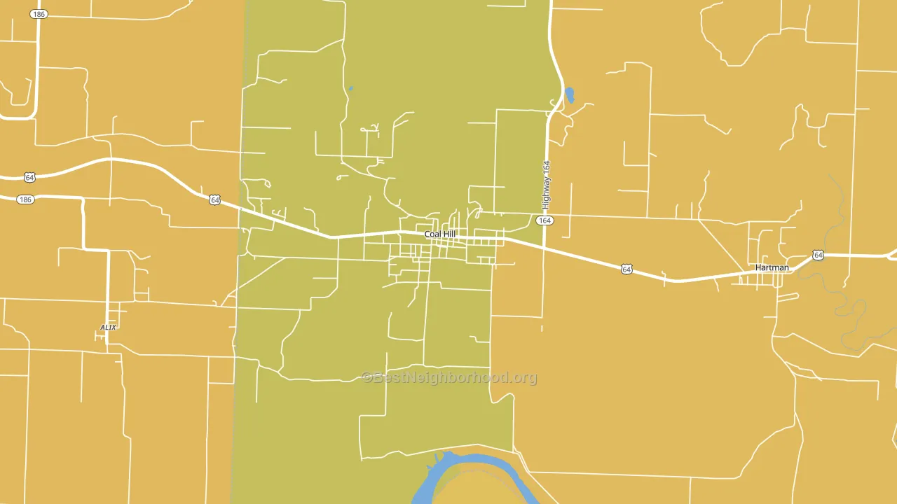 72832, AR block-group voter-turnout map
