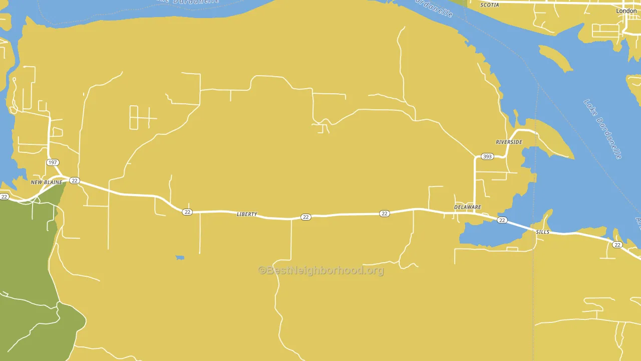72835, AR block-group voter-turnout map