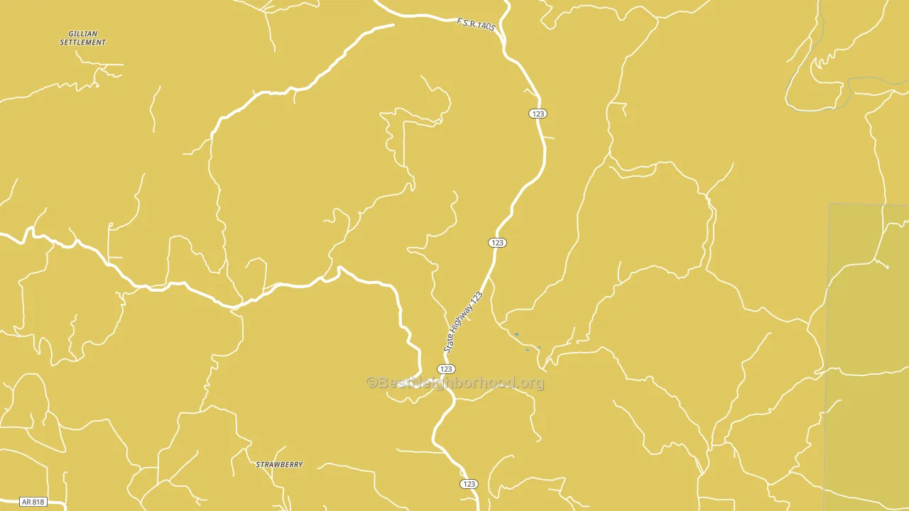 72839, AR block-group voter-turnout map