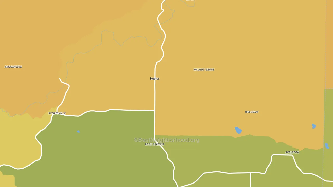 72843, AR block-group voter-turnout map