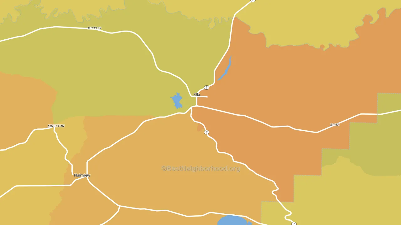 72853, AR block-group voter-turnout map