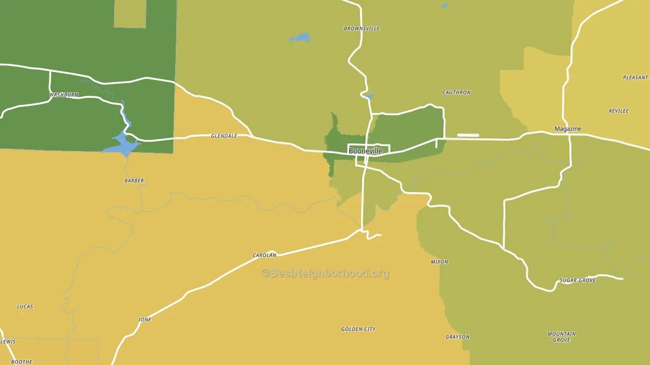 72927, AR block-group voter-turnout map