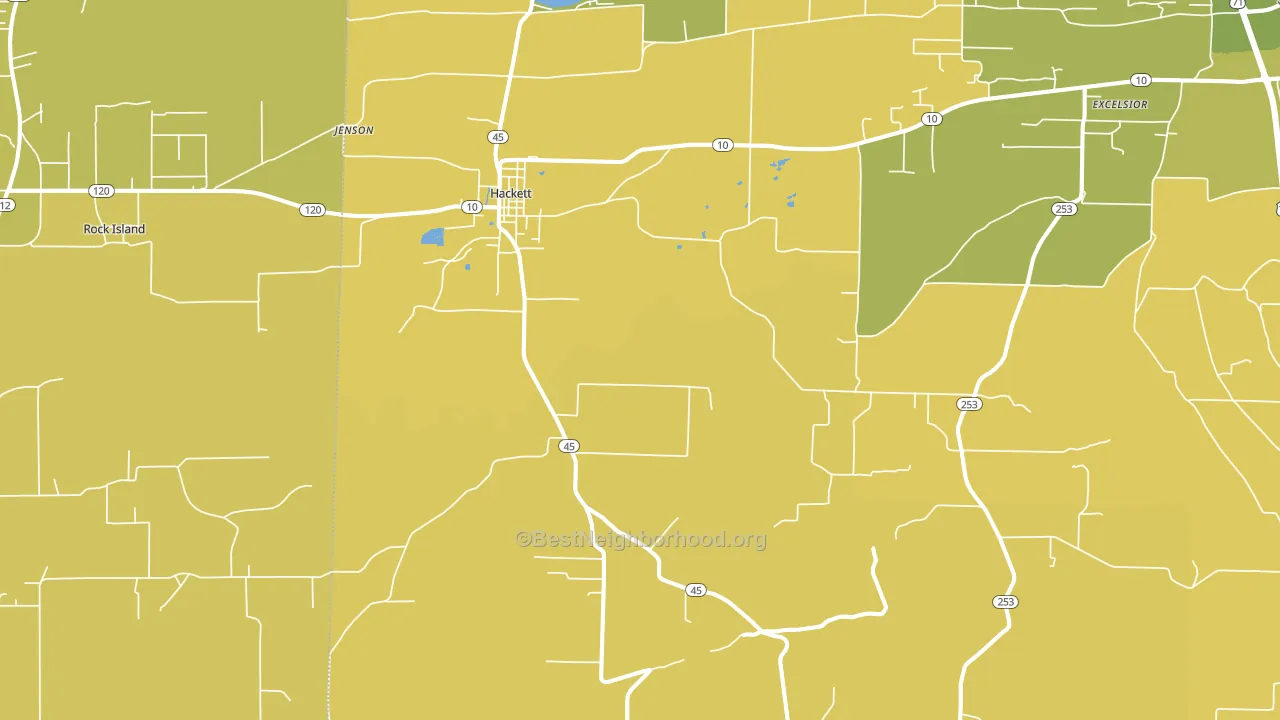 72937, AR block-group voter-turnout map