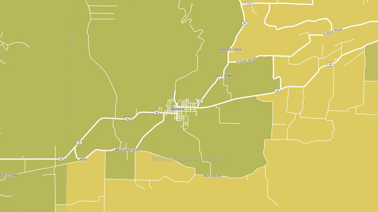 72938, AR block-group voter-turnout map