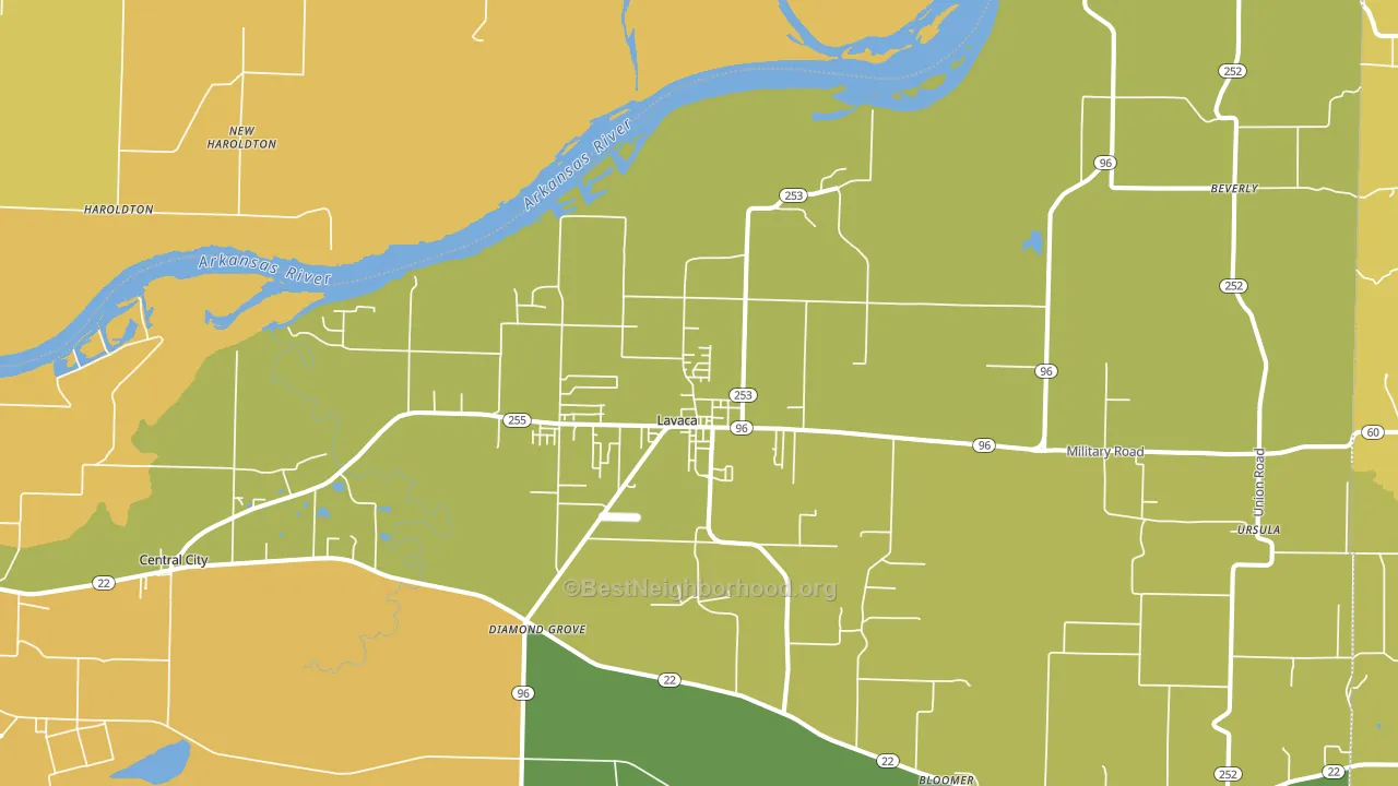 72941, AR block-group voter-turnout map