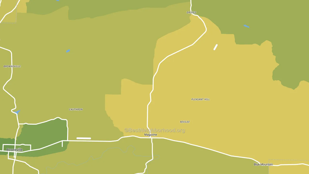 72943, AR block-group voter-turnout map