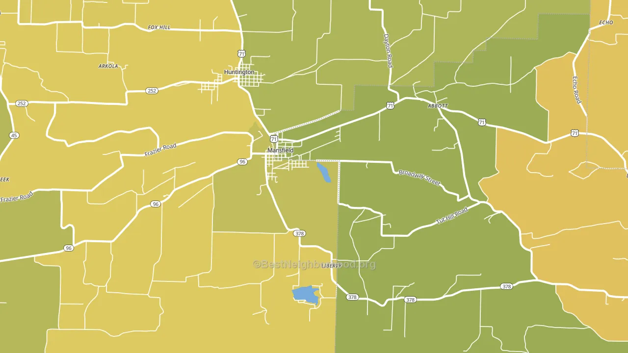 72944, AR block-group voter-turnout map
