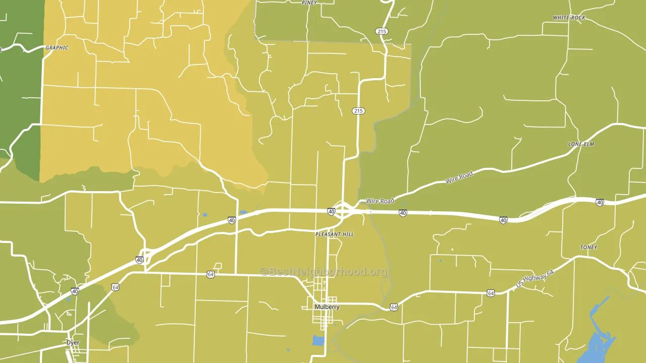 72947, AR block-group voter-turnout map