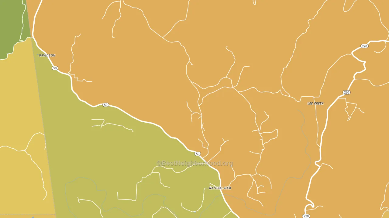 72948, AR block-group voter-turnout map