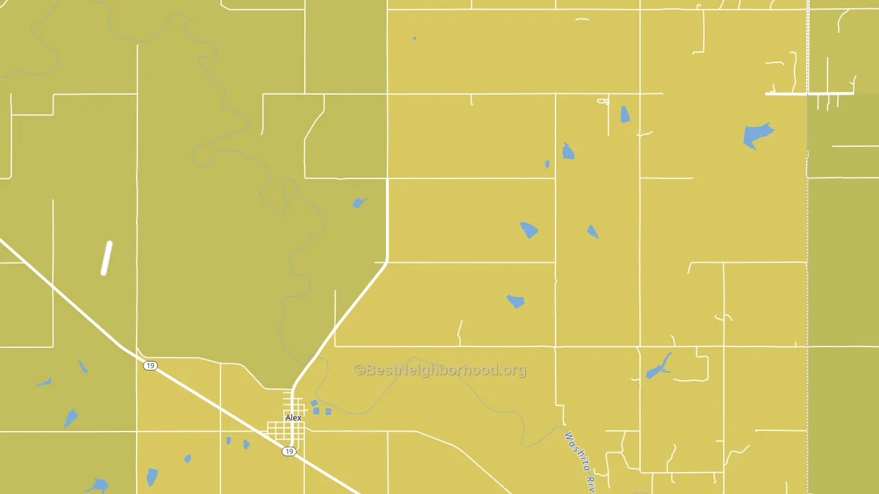 73002, OK block-group voter-turnout map