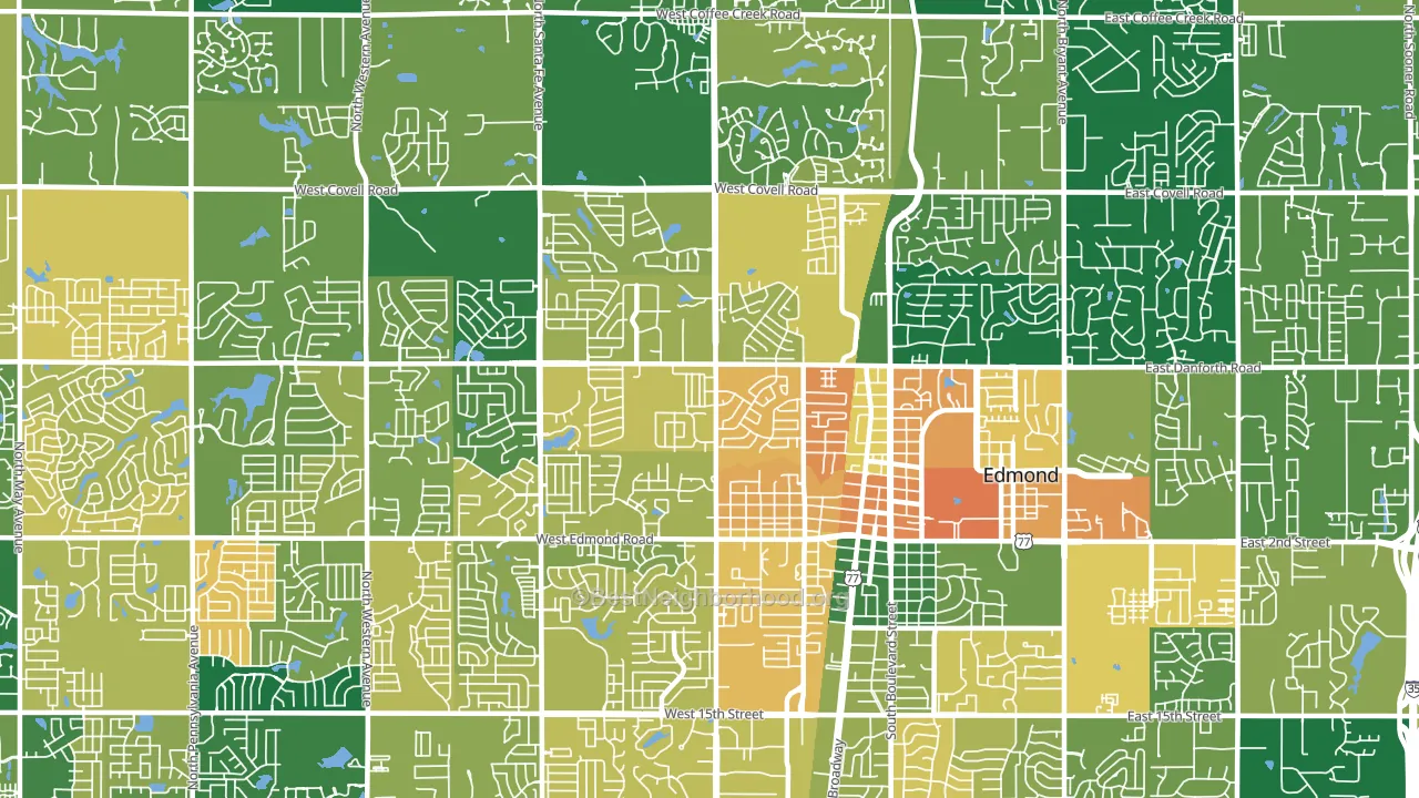 73003, OK block-group voter-turnout map