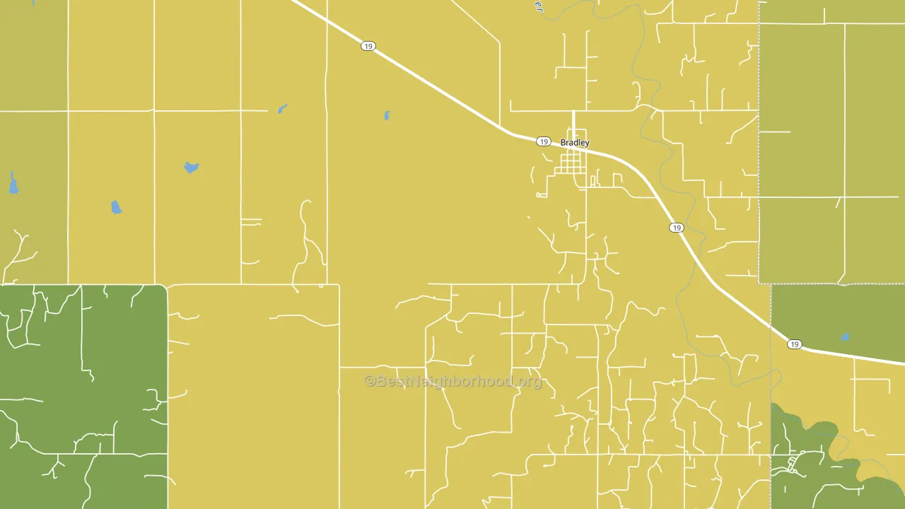 73011, OK block-group voter-turnout map