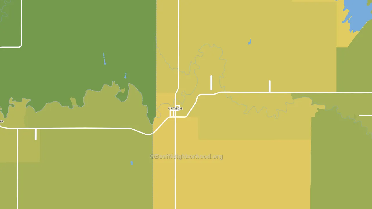 73015, OK block-group voter-turnout map
