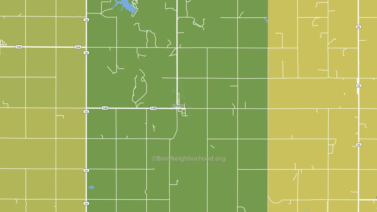73021, OK block-group voter-turnout map