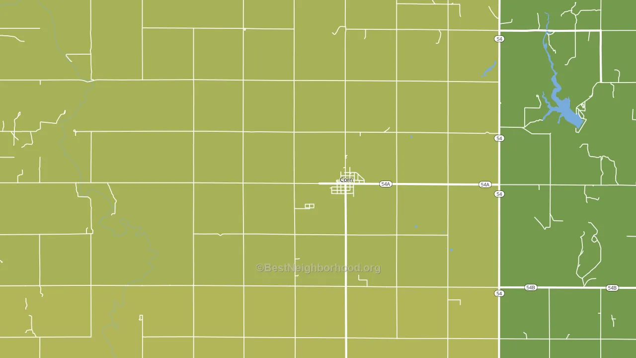 73024, OK block-group voter-turnout map