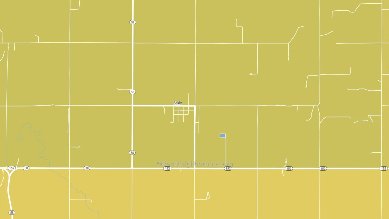 73033, OK block-group voter-turnout map