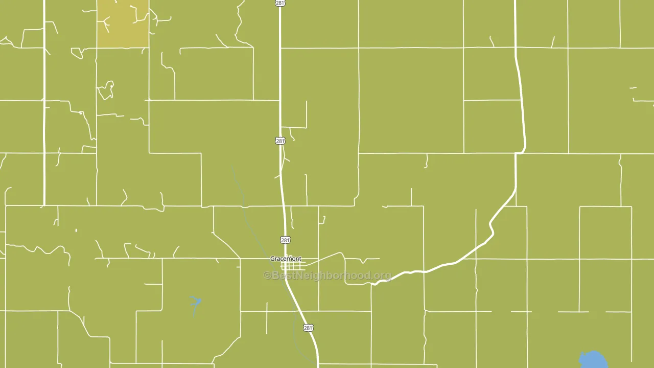 73042, OK block-group voter-turnout map