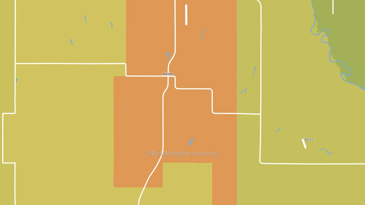 73047, OK block-group voter-turnout map