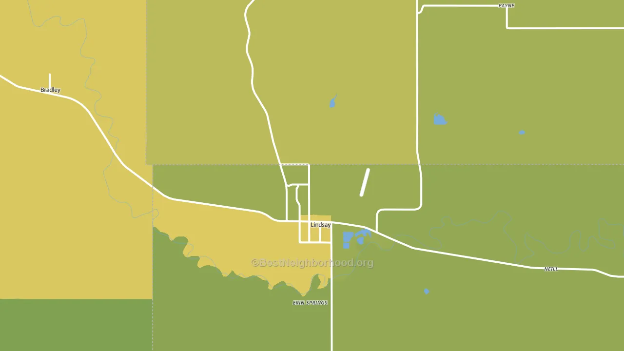73052, OK block-group voter-turnout map