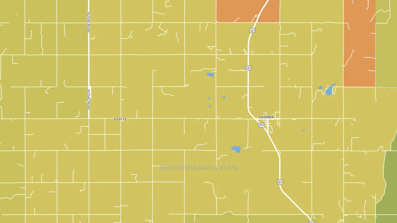 73053, OK block-group voter-turnout map