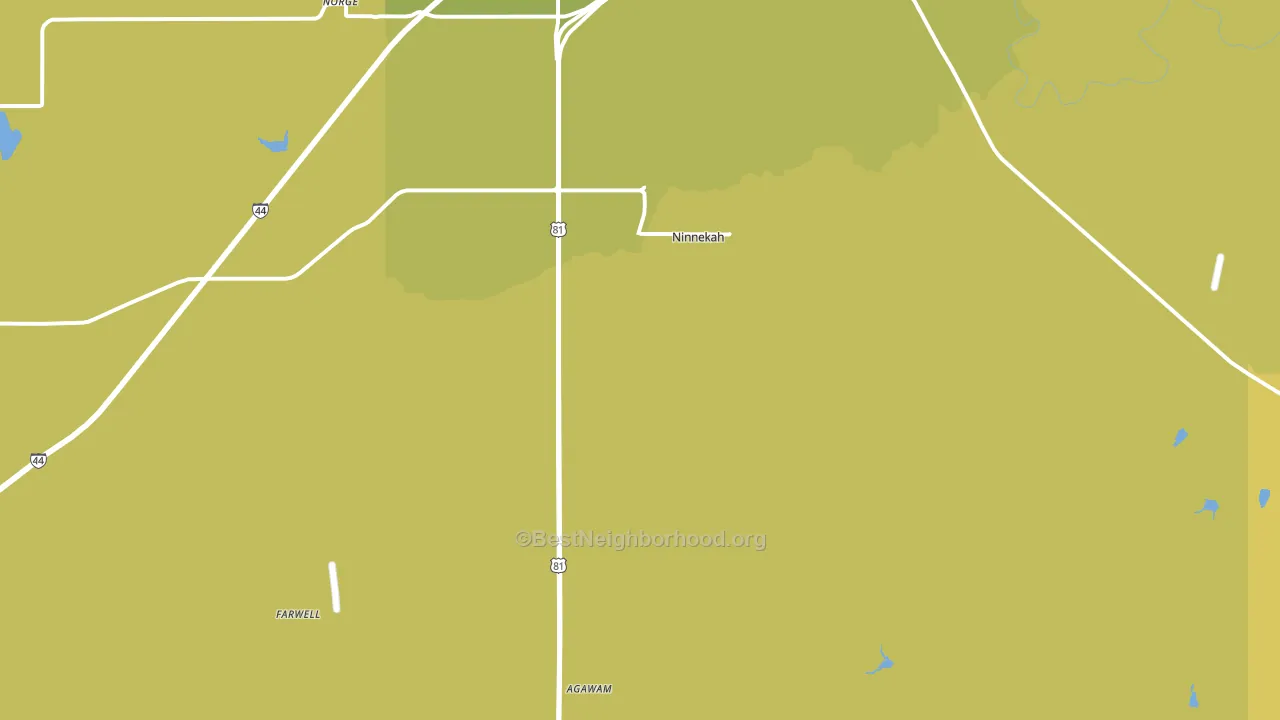 73067, OK block-group voter-turnout map
