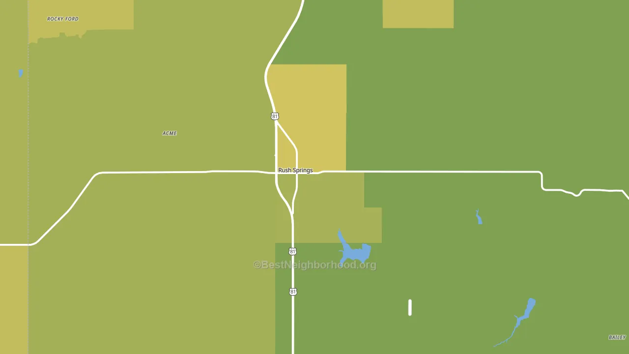 73082, OK block-group voter-turnout map