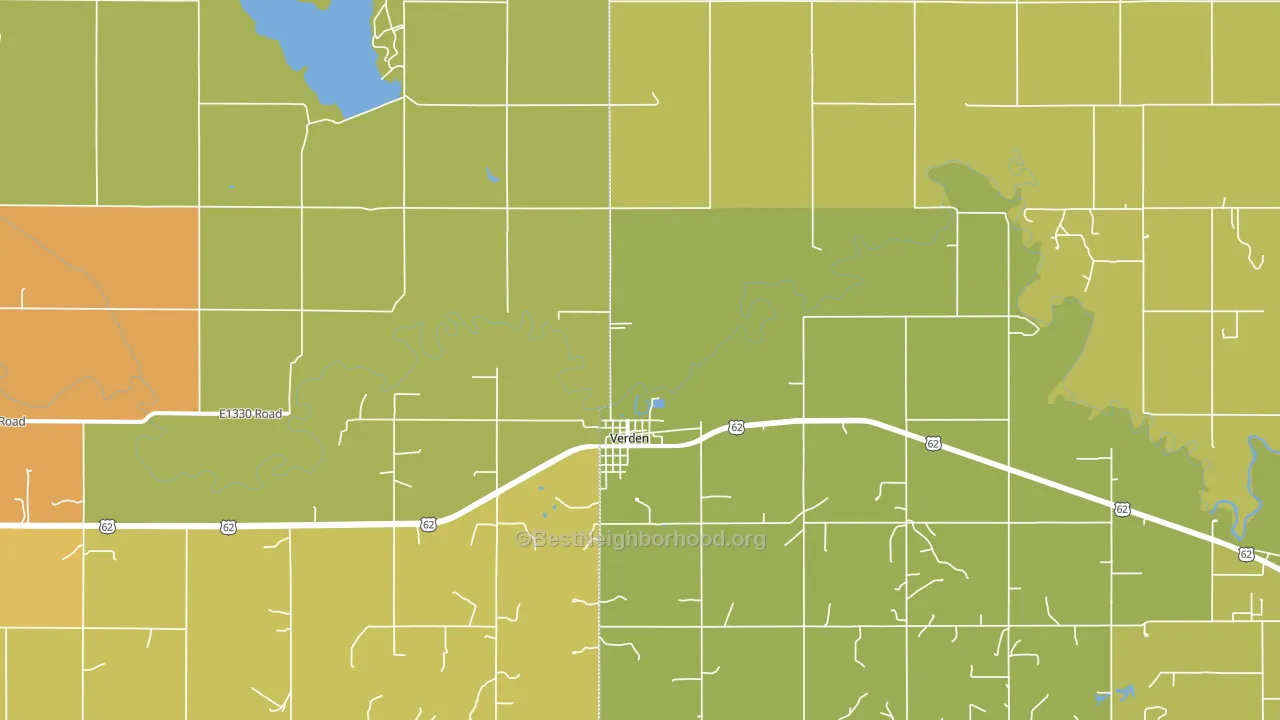73092, OK block-group voter-turnout map
