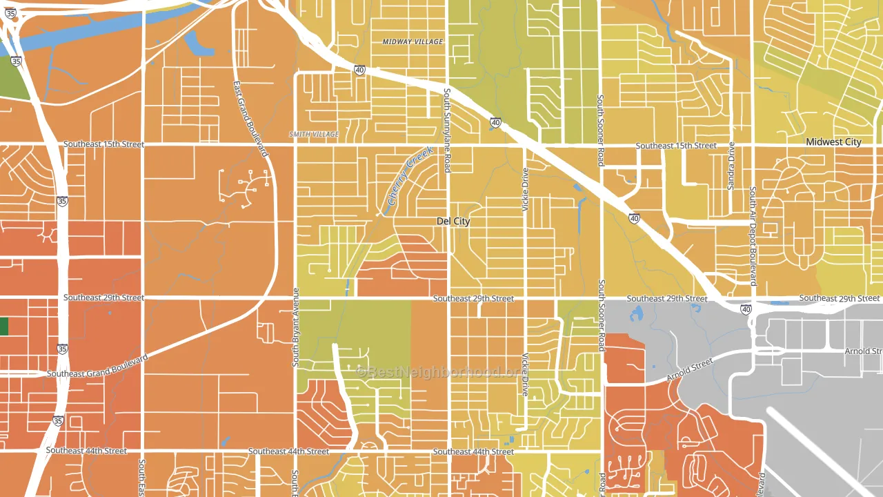73115, OK block-group voter-turnout map