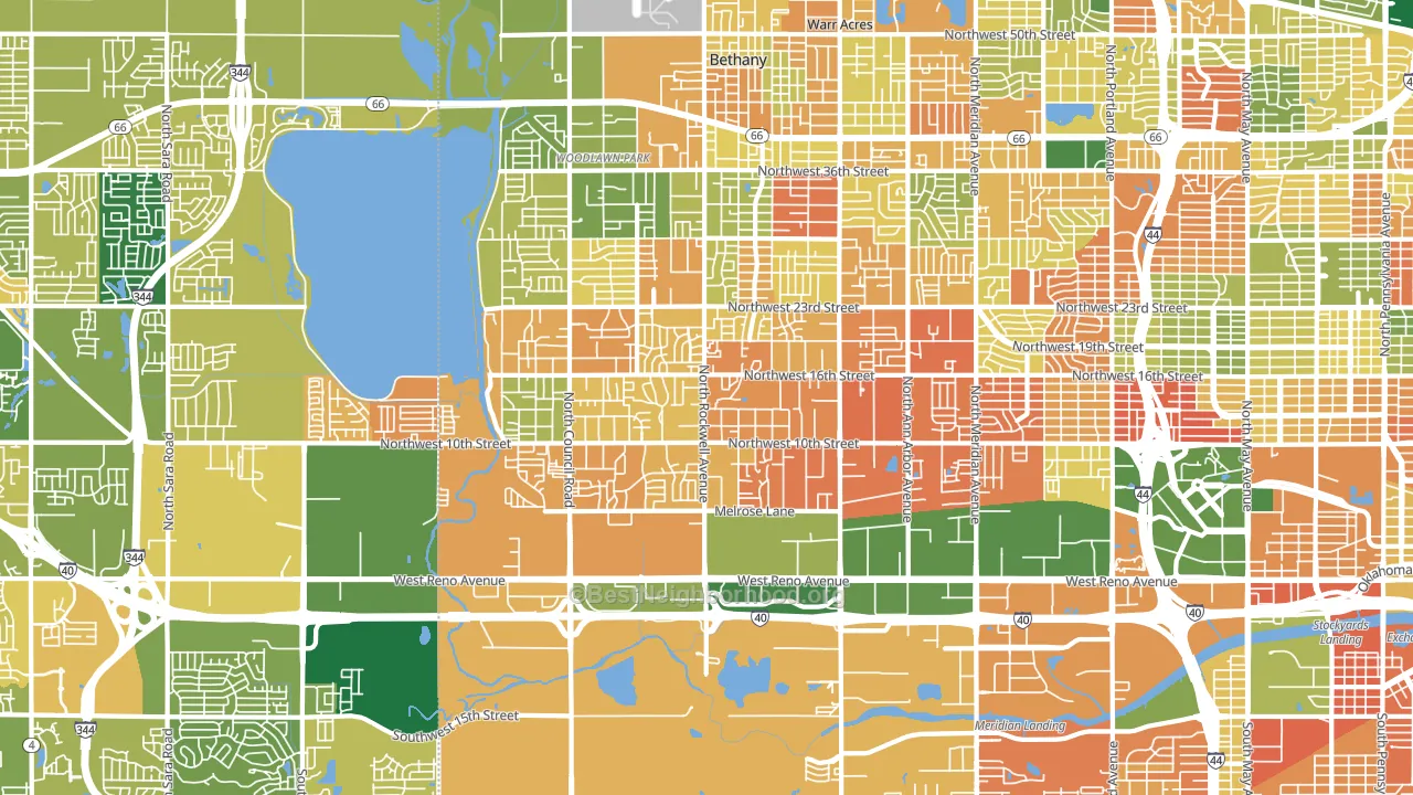 73127, OK block-group voter-turnout map