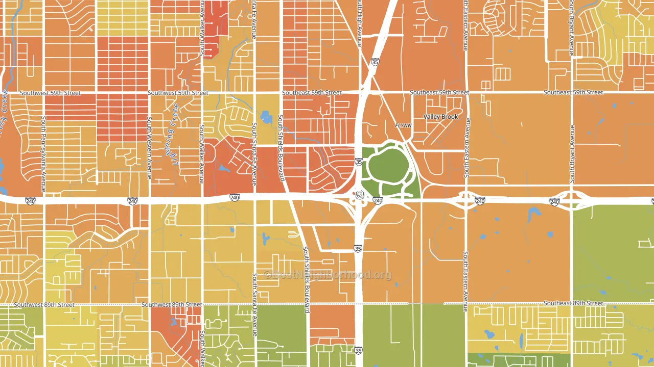 73149, OK block-group voter-turnout map