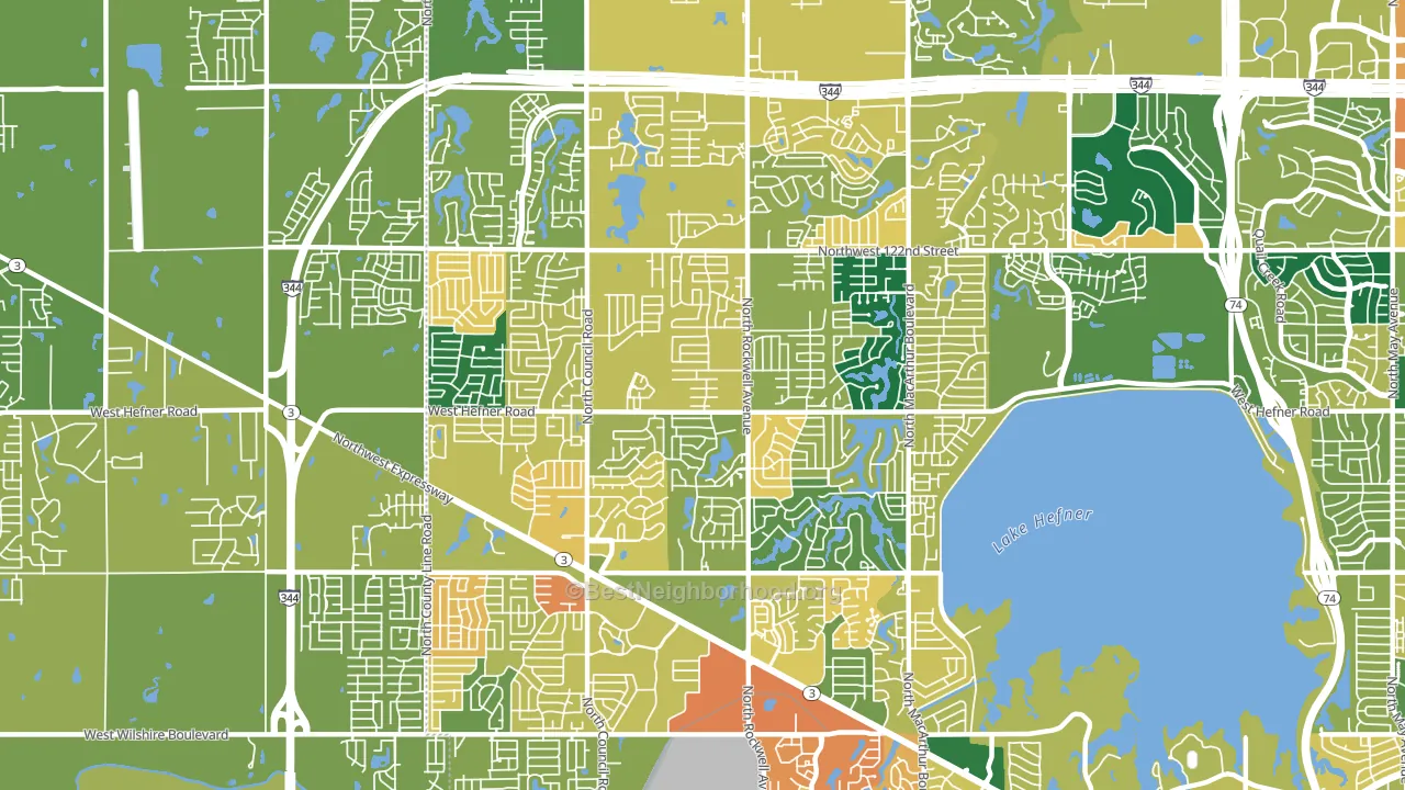 73162, OK block-group voter-turnout map